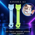 Cat Strip Feeder Spoon Long Handle