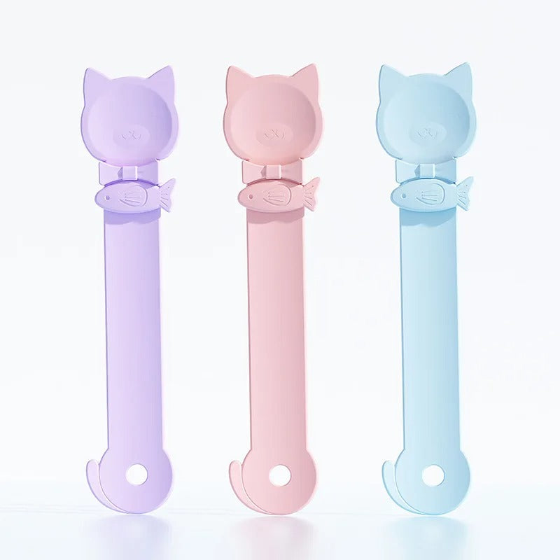 Cat Strip Feeder Spoon Long Handle