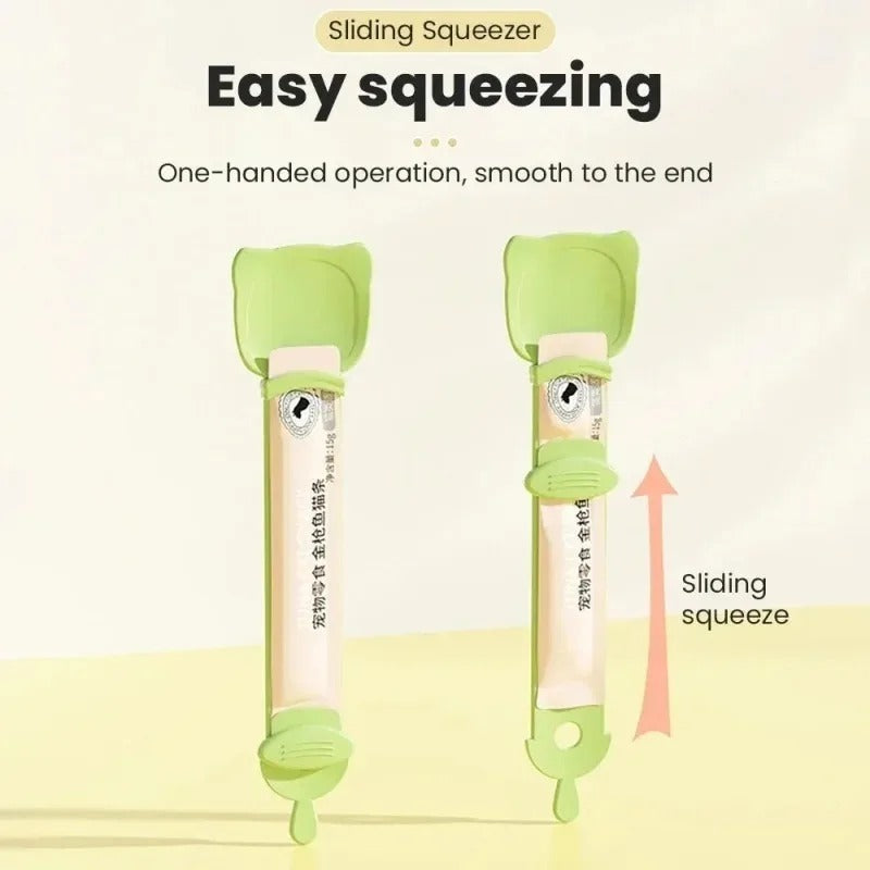 Cat Strip Feeder Spoon Long Handle
